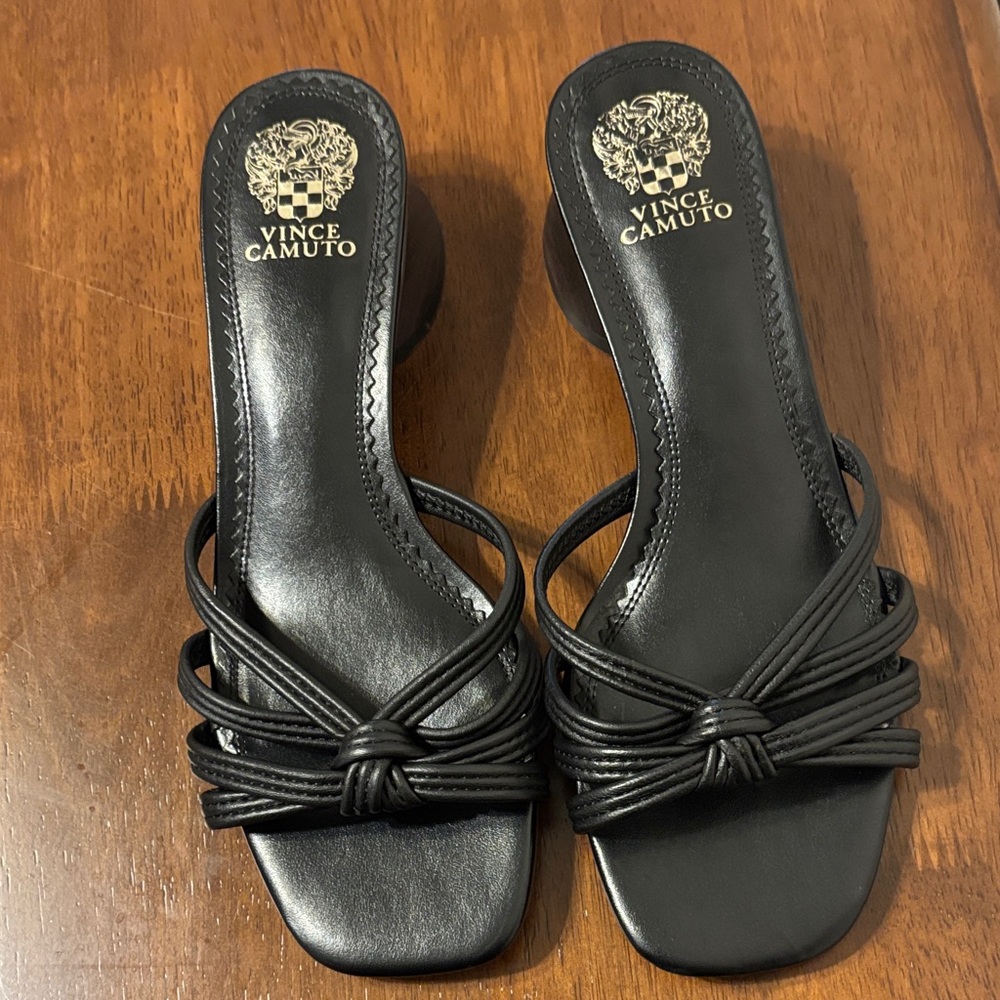 Vince Camuto Strappy Black Sandals